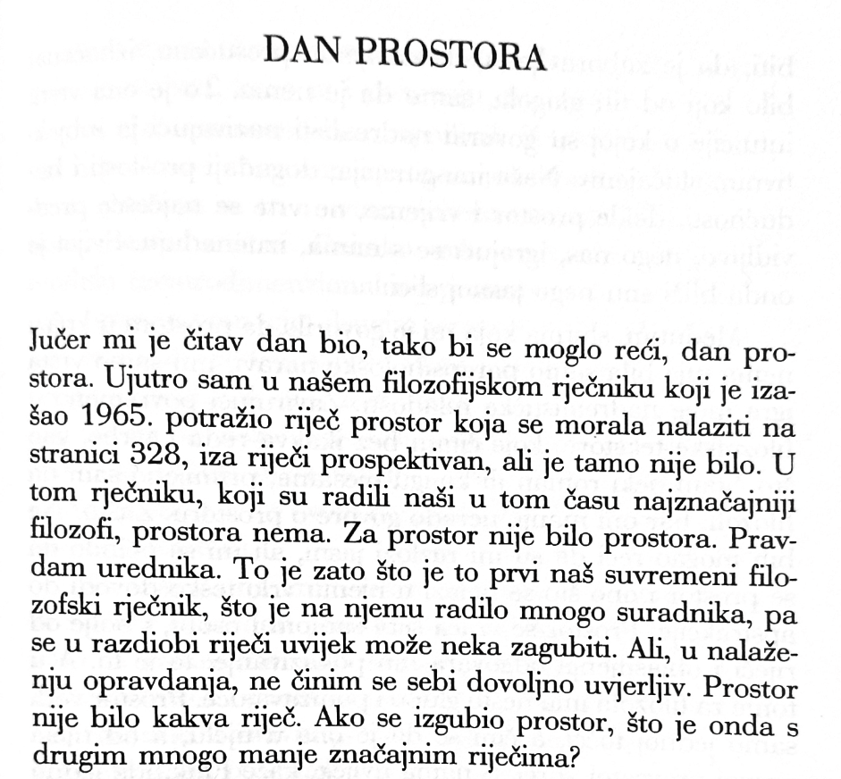 Odlomak pjesme u prozi D. Dragojevića (1994)